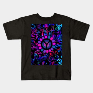 World Peace Hippie Peace Sign Kids T-Shirt